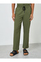 Men Textured Olive Green Shirt and Pants Co-Ords - 5