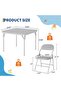 5-Piece Folding Kids Table and Chairs Set - Toddler Activity Table for Home, Crafts, Snack Time - 4