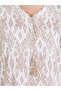Women Beige All-Over Print A-Line Jalabiya - 4