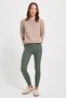 Women's Slim Fit Slim Fit Scuba Fabric Elastic Waist Khaki Leggings - 2