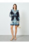 Women Retro Graphic Printed Fitted Waist Mini Dress