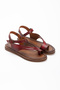 Women's Flip-Flop Faux Leather Bodrum Sandals - 4