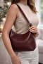 Laven Burgundy Baguette Hand and Shoulder Bag - 2