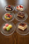 Set of 6 Glass Cake Plates Elisa Model 16 cm Cake Breakfast Presentation Plate 16 cm - 3