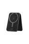 Lp04 Airtag Compatible Magsafe Foldable Card Holder - Wallet and Adjustable Phone Stand Black