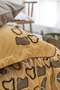 Vintage 6 Piece Double Pique Set Orange 240 X 260 cm 240 X 260 cm Orange - 4