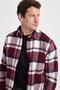 Men's Slim Fit slim fit checkered winter lumberjack shirt - 3