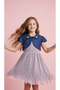 Girl's Lace Dress with Bolero - 2
