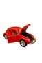 Nostalgic Beetle Vosvos Toy Car - 17cm Large - with Sound, Light, and Friction - Red Model Car - 3