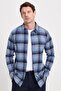 Men's Slim Fit slim fit checkered winter lumberjack shirt - 3