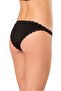 Women's Black Lace Trimmed Panties - 3