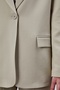 Beige Double-Breasted Regular Blazer Suit - 4