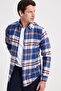 Men's Slim Fit slim fit checkered winter lumberjack shirt - 2
