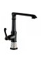 Saray Matte Black Ceramic Patterned Kitchen Faucet – 360 °   Rotating Pipe, Water-Saving - 2