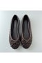 Women's Ballerinas Handmade Knitted Leather Ballerinas – with Bow, Orthopedic Sole, Comfortable Casual Shoes - 3
