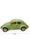 Nostalgic Vosvos Toy Car - 17cm Large Size - with Sound, Light, and Friction - Green Model Car - 6