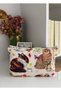 Cat and Butterfly Patterned Zippered Makeup & Hand Bag 26X17 cm – Multi-Purpose Large Size