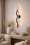 Samsung Led Double Sided Illuminated Sconce Single Hotel Living Room Bedroom Entrance 70cm Black Daylight - 6