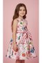 Floral Printed Girls' Special Occasion Dress - 5