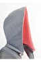 Unisex-Adult Hooded Backpack Grey Neon Pink - 4