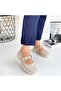 Okira Beige Patent Leather Oxford Shoes - 5