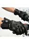 Motorcycle Gloves Black Racing Full Protection Leather Biker Gloves - 4