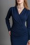 Women's Winter Laci Pleated Fold Detailed Shiny Dress Stylish Daily Comfortable 50361 - 3
