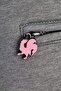 Unisex-Adult Hooded Backpack Grey Neon Pink - 3