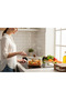 Glass Pot with Wooden Handle 2500ml, Heat-Resistant Glass Pot with Lid - 3