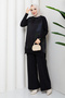 Women's Silk Kupra Trousers and Double Mercerized Knitwear Set