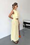 Women's Skirt Blouse 100% Cotton Double Set Yellow - 26Y 6031 - 4