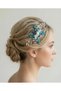 Bridal Hair Accessory with Pearls and Crystal Stones - Wedding & Engagement Hairpin - Handmade Hair Comb - 2