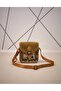 Authentic Patterned & Suede Detailed Bohemian Shoulder Bag - 4