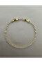 2mm Waterway Steel Bracelet - Golden Timeless Sparkle - 2