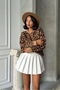 Women's Leopard Print Knitwear Knit Sweater