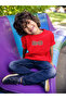 Abcd Printed Cotton Crewneck Children's T-Shirt
