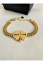 Non-Tarnish Steel Chain Clover Bracelet - 3