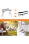 BBQ Grill, Stainless Steel Barbecue Grill with Stand, Foldable and portable outdoor - 4
