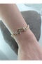 Zircon Stone Lettered Gourmet Bracelet Steel Women's Bracelet - 4