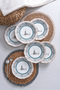 Maiden's Tower Patterned Porcelain Cake & Dessert Plate Set |   Istanbul Motif 6-Person 6-Piece Set 21 cm - 3