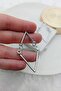 Iconic Silver Color Women's Earrings with Dangle - 2