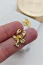 Crab Design Gold Women's Earrings - 3