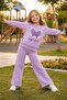 Girl's Tracksuit Set Sweatshirt Bottom Cotton Two-Thread Casual Combination 3-4-5-6-7-8-9-10 Years Old - 2