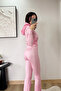 Cheetah Pink Leopard Premium Slim Fit Zippered Casual Tracksuit Set - 6