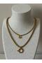 Gold Chain Necklace Set - 4