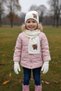 Girl's Cat Scarf-Beret-Gloves Set of 3 White (3-8 Years) - 3