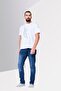 Men Crew Neck Short Sleeve Graphic Print T-Shirt, White - 2
