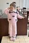 My Little One's Cicileri Bow Detailed Knitwear Sweater and Pants 2-Piece Girls' Set - Pink - 2