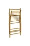 Folding Bistro Chairs 2 pcs with Cushions Bamboo - 7