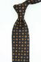 Pregasona Style Dark Navy Blue Motif Pattern Italian Silk Tie İk2226 - 3